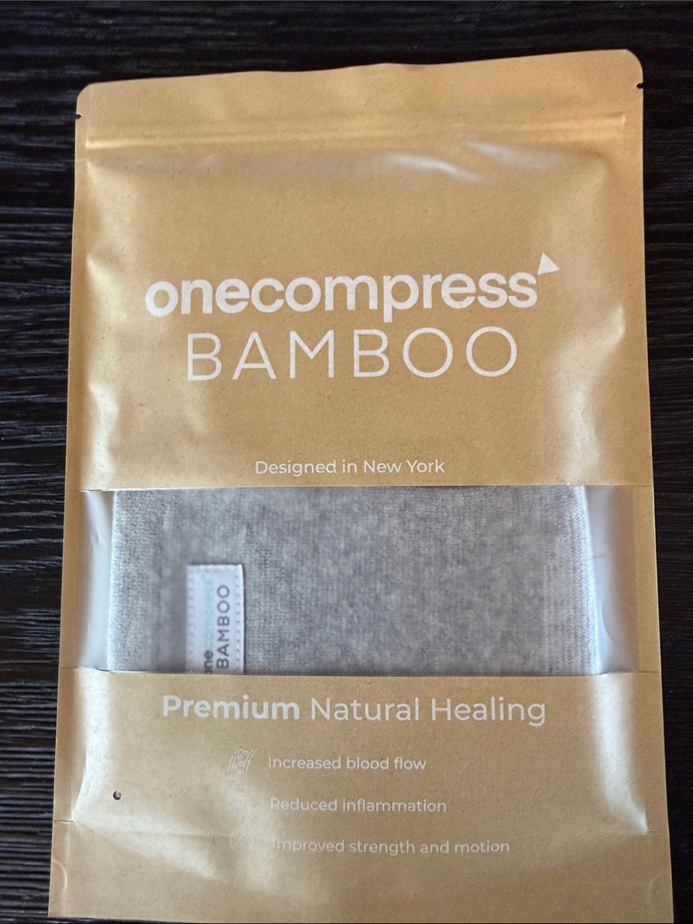 Bamboo Grey Compression Sleeve - Women's Support Sock